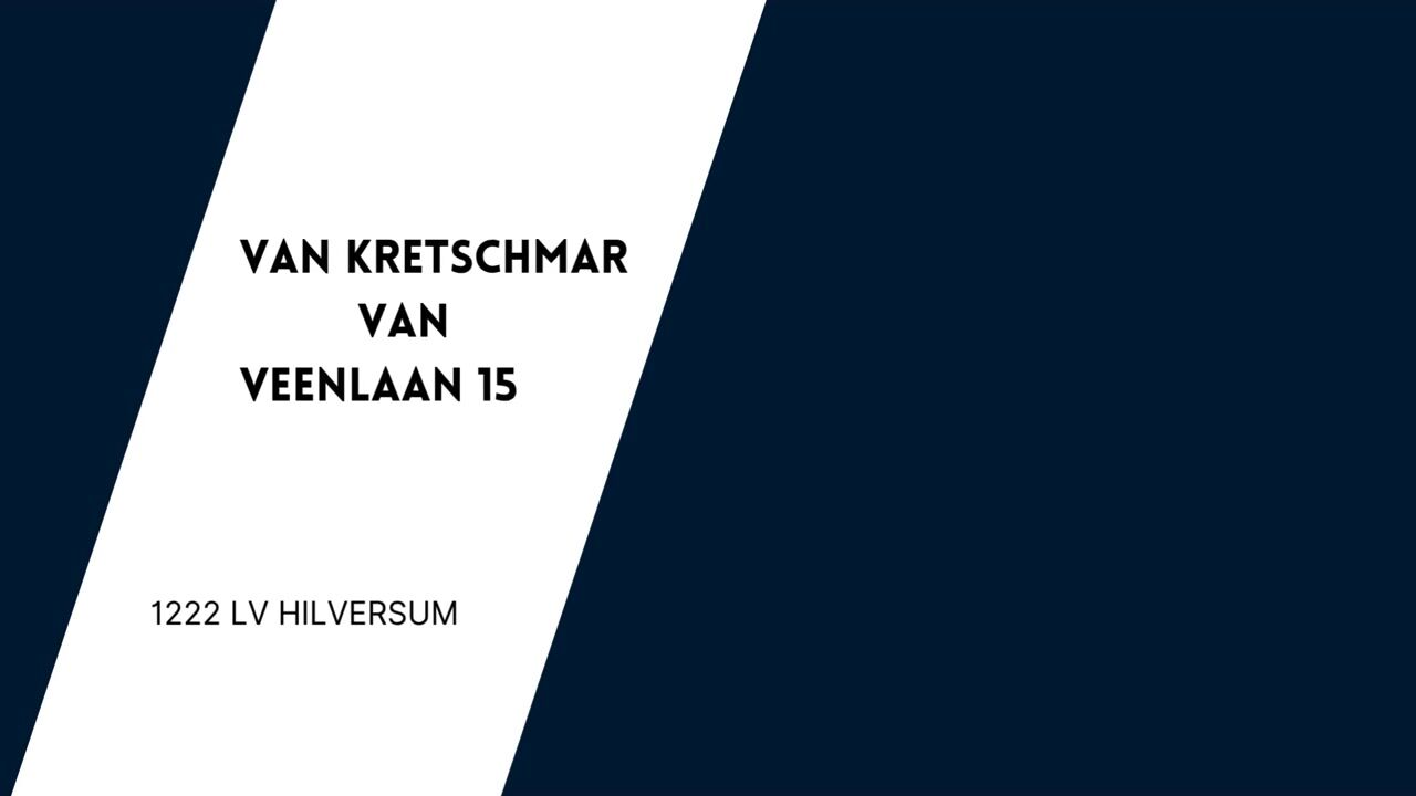 Video van Van Kretschmar van Veenlaan 15