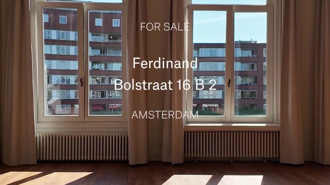 Video van Ferdinand Bolstraat 16-B