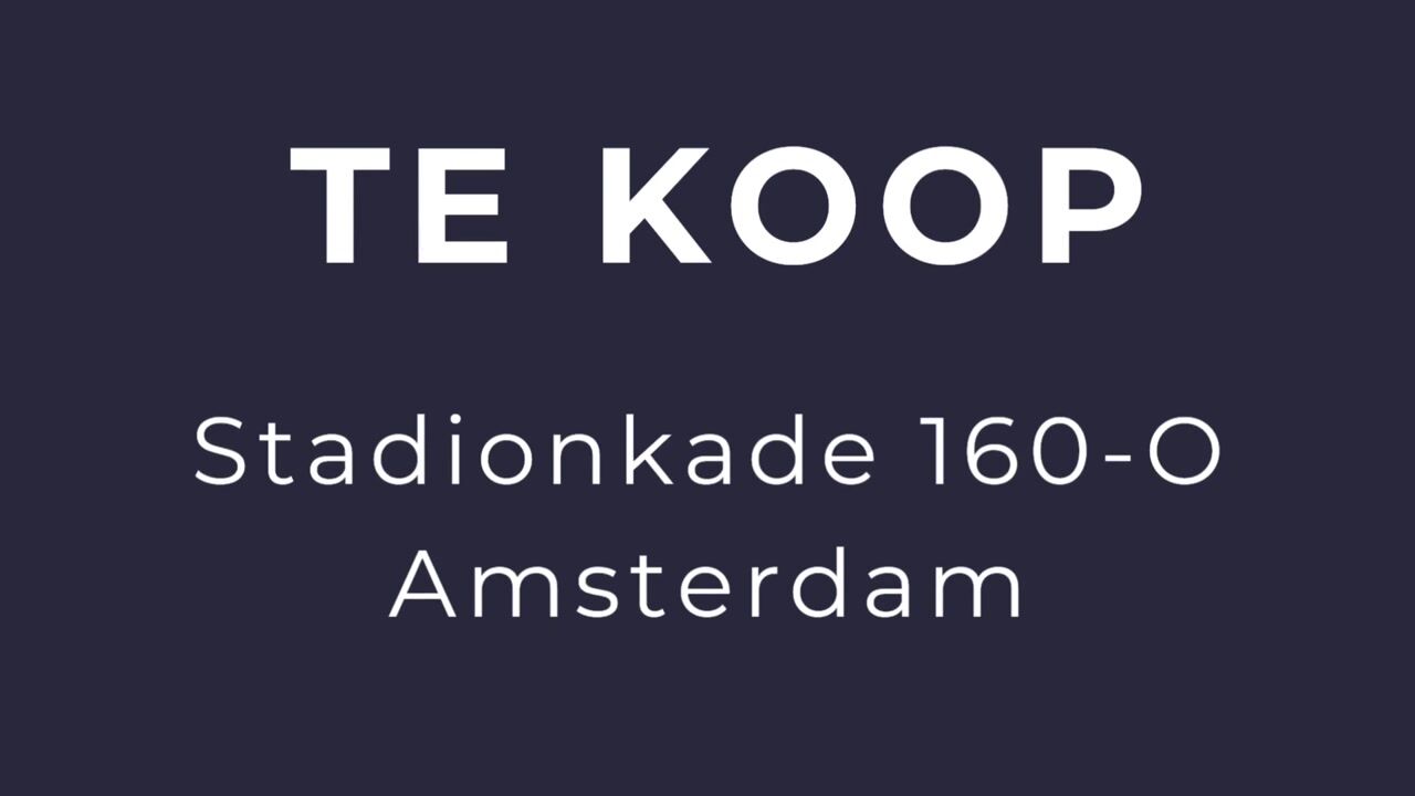 Video van Stadionkade 160-O