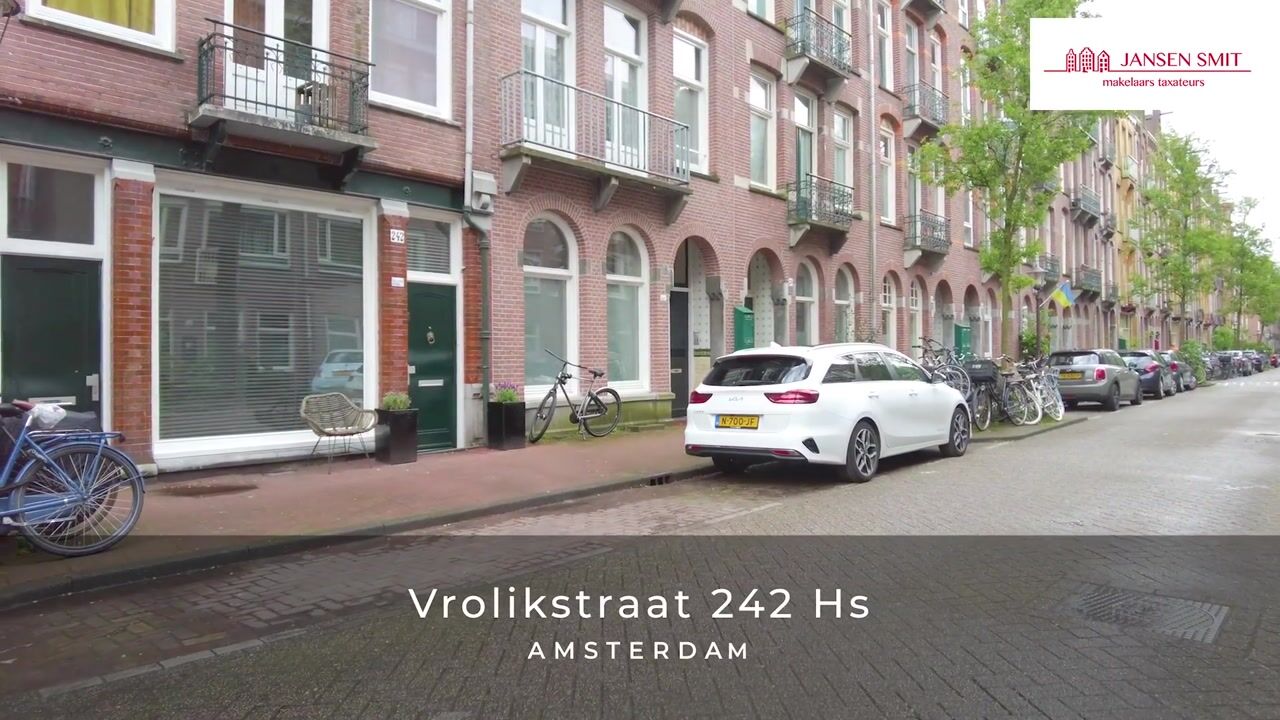 View video of Vrolikstraat 242-H