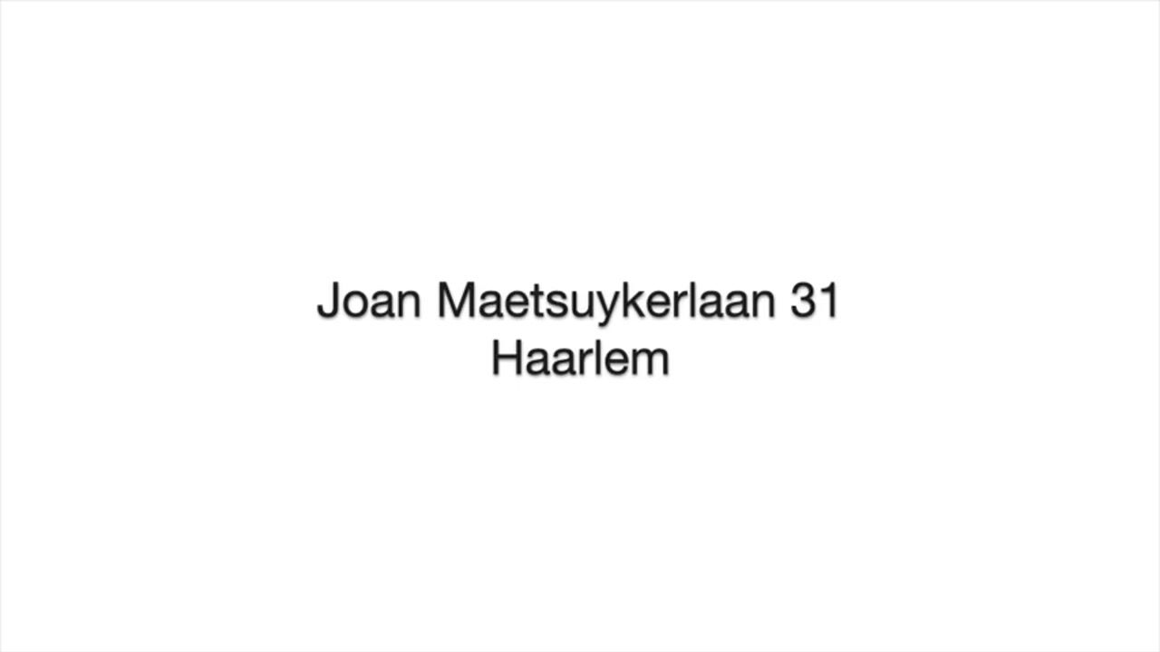 Video van Joan Maetsuykerlaan 31