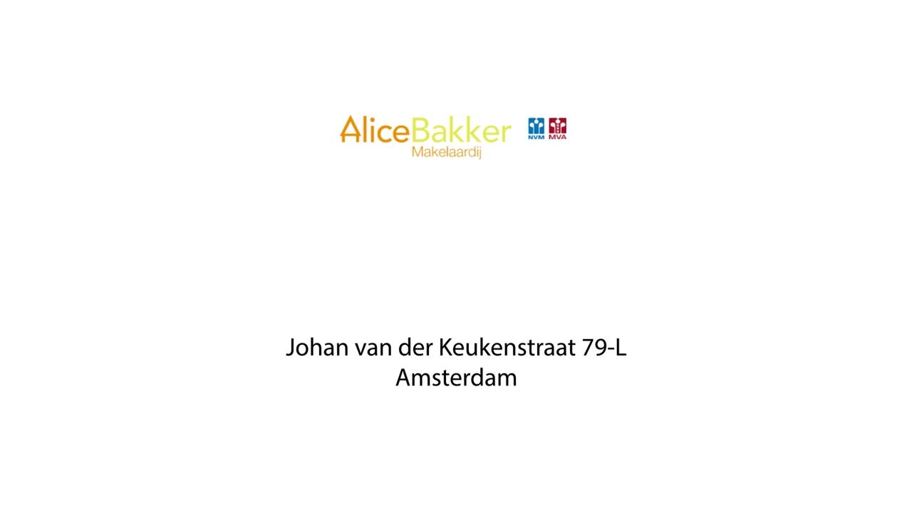 Video van Johan van der Keukenstraat 79-L